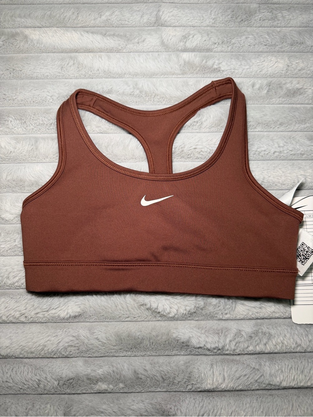 Nike Girl's Medium Support Racerback Sports Bra - Brown